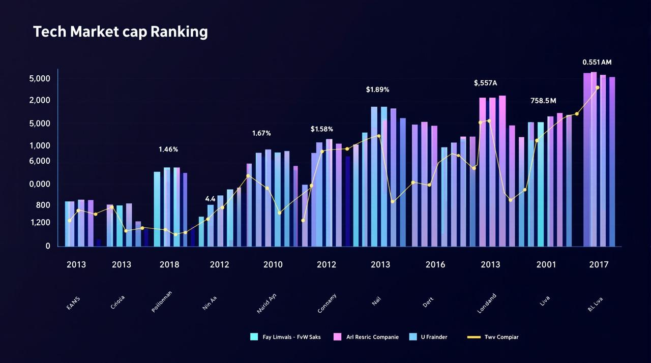一目了然：全球Top50科技公司市值排行榜（实时更新）
